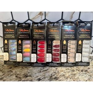 Sally Hansen Perfect Manicure 6 Packs of Almond Shaped Nails With Glue